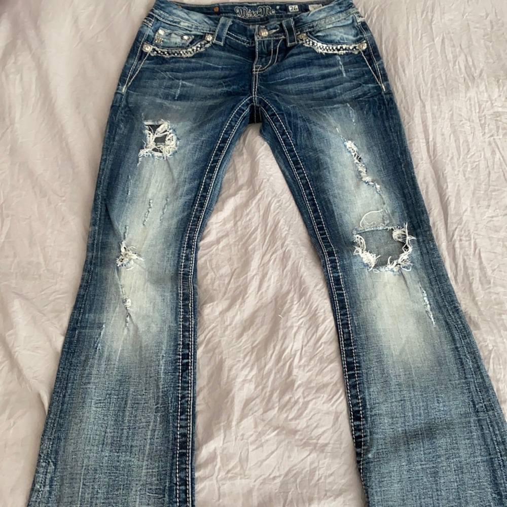 Distressed Miss Me jeans size 26